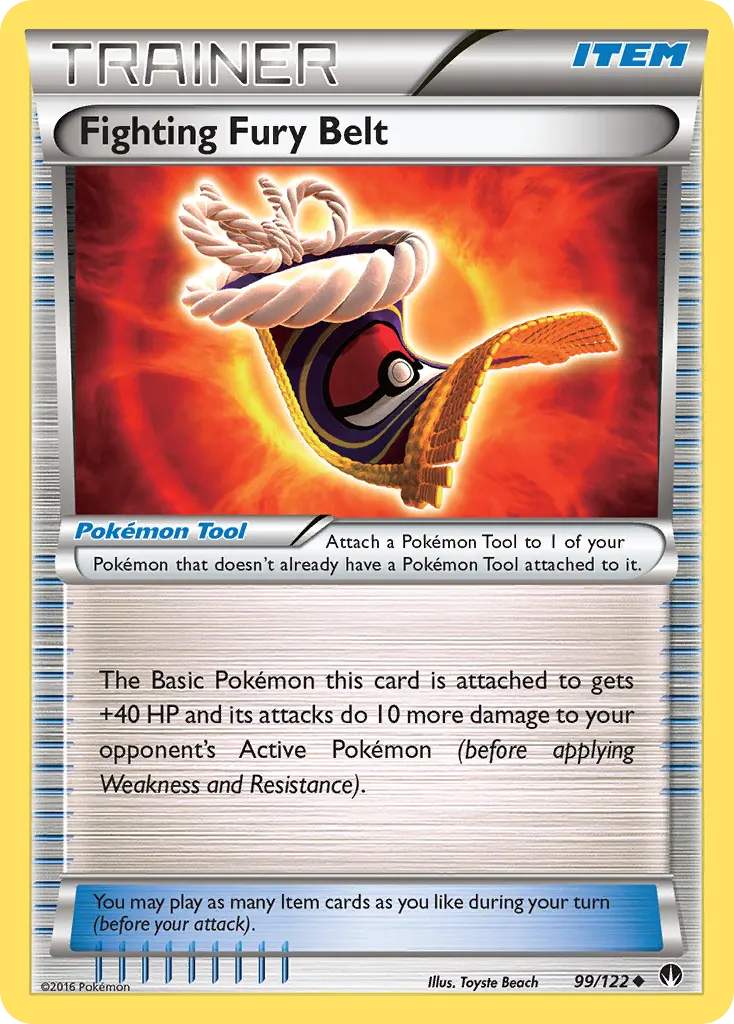 Fighting Fury Belt — BREAKpoint 99 Pokémon card
