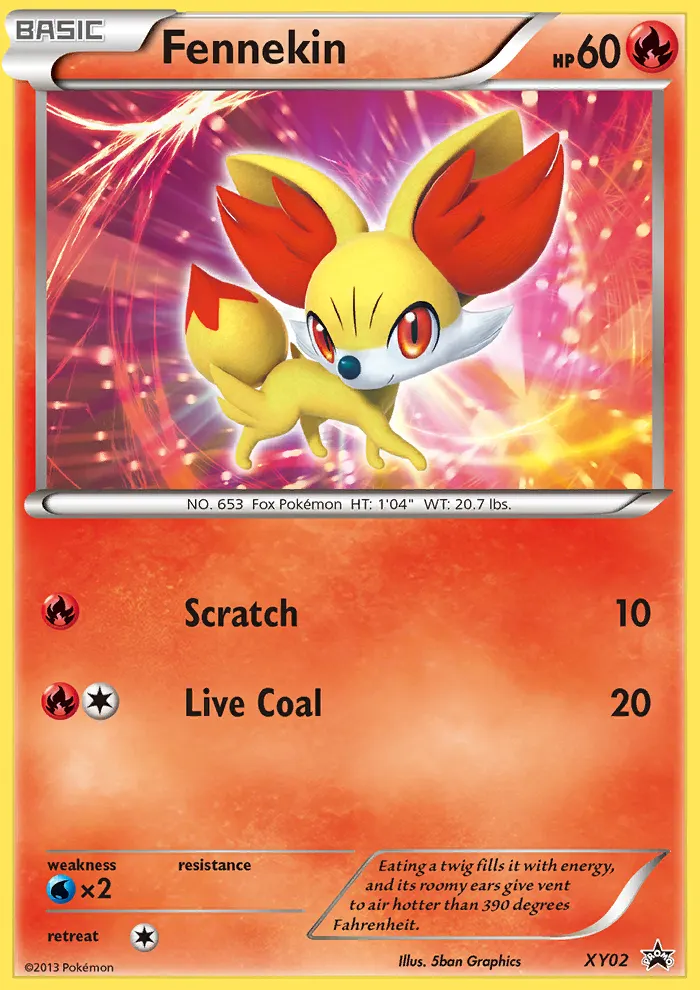 Fennekin — XY Black Star Promos XY02 Pokémon card