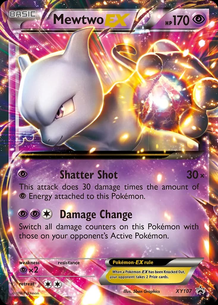Mewtwo-EX — XY Black Star Promos XY107 Pokémon card