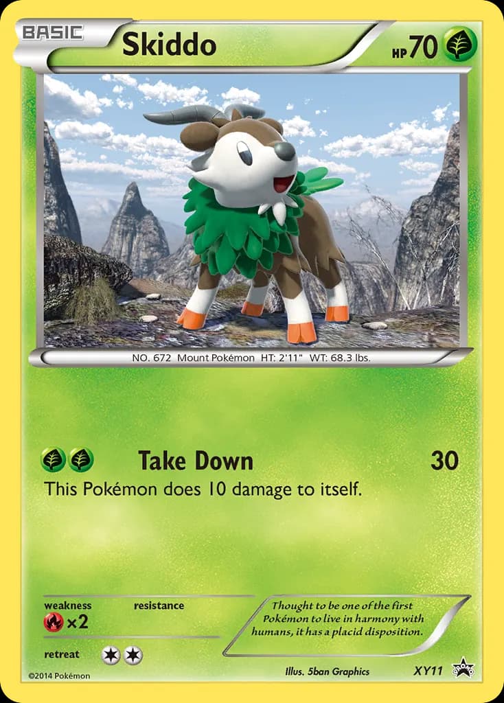 Skiddo — XY Black Star Promos XY11 Pokémon card