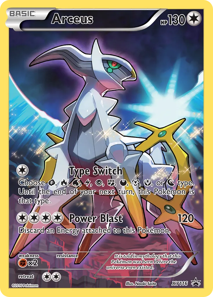 Arceus — XY Black Star Promos XY116 Pokémon card