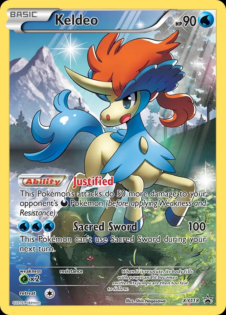 Keldeo — XY Black Star Promos XY118 Pokémon card