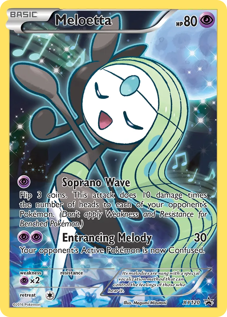 Meloetta — XY Black Star Promos XY120 Pokémon card