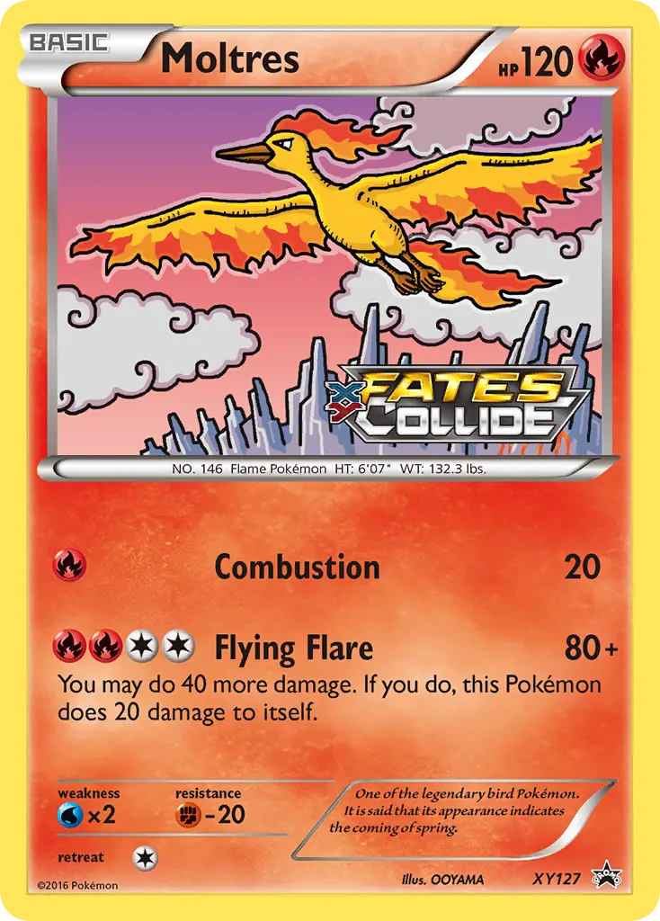 Moltres — XY Black Star Promos XY127 Pokémon card