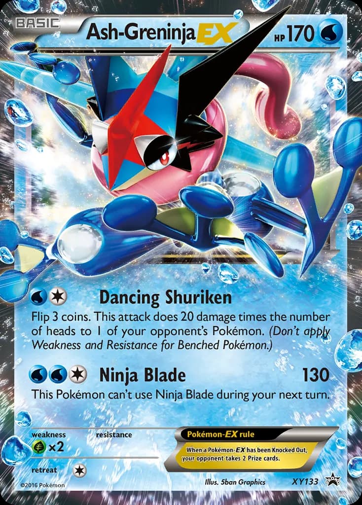 Ash-Greninja-EX — XY Black Star Promos XY133 Pokémon card