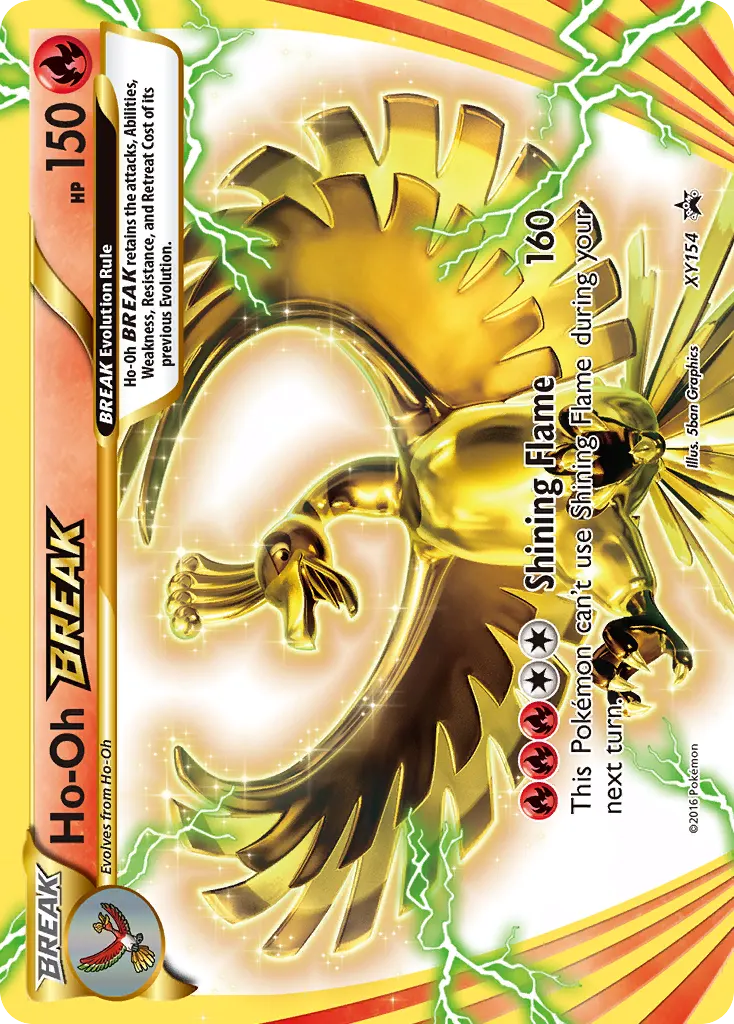 Ho-Oh BREAK — XY Black Star Promos XY154 Pokémon card
