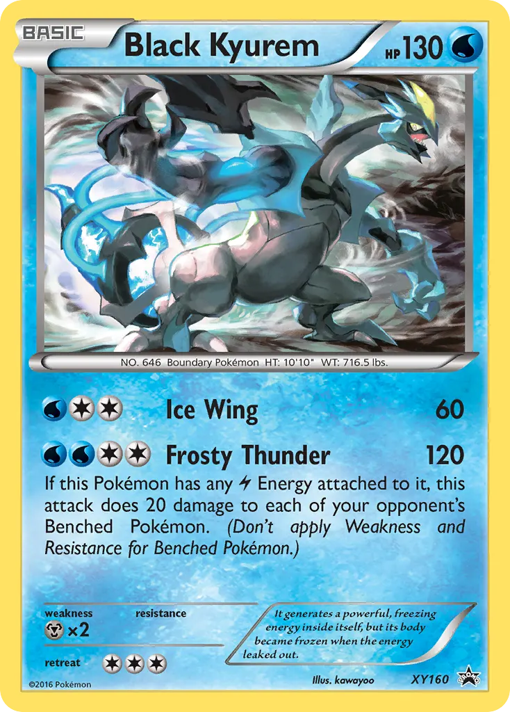 Black Kyurem — XY Black Star Promos XY160 Pokémon card