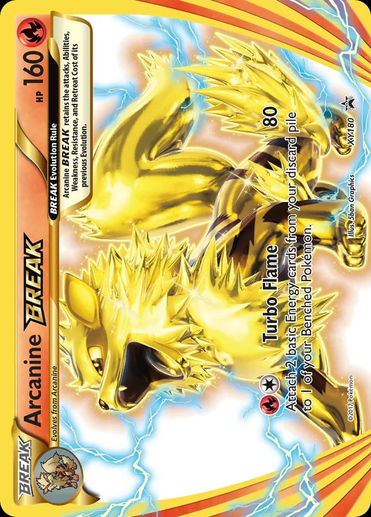 Arcanine BREAK — XY Black Star Promos XY180 Pokémon card