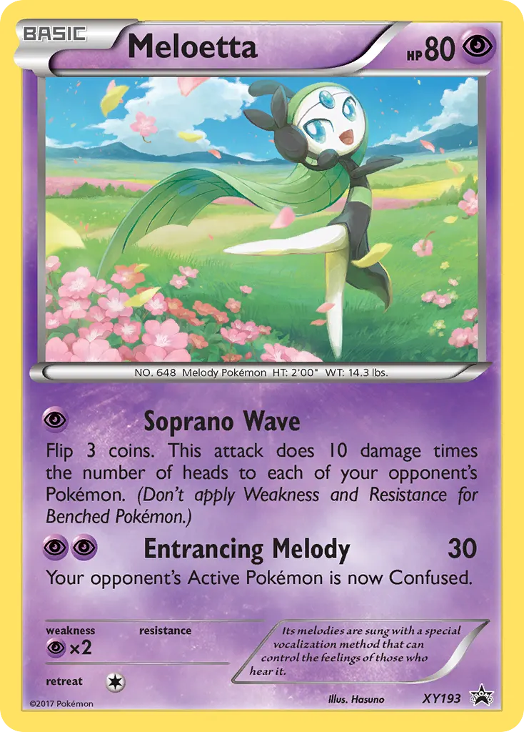 Meloetta — XY Black Star Promos XY193 Pokémon card