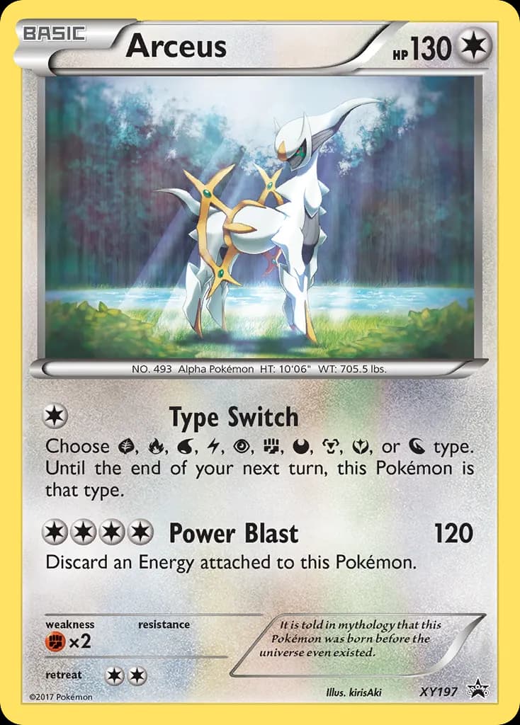 Arceus — XY Black Star Promos XY197 Pokémon card