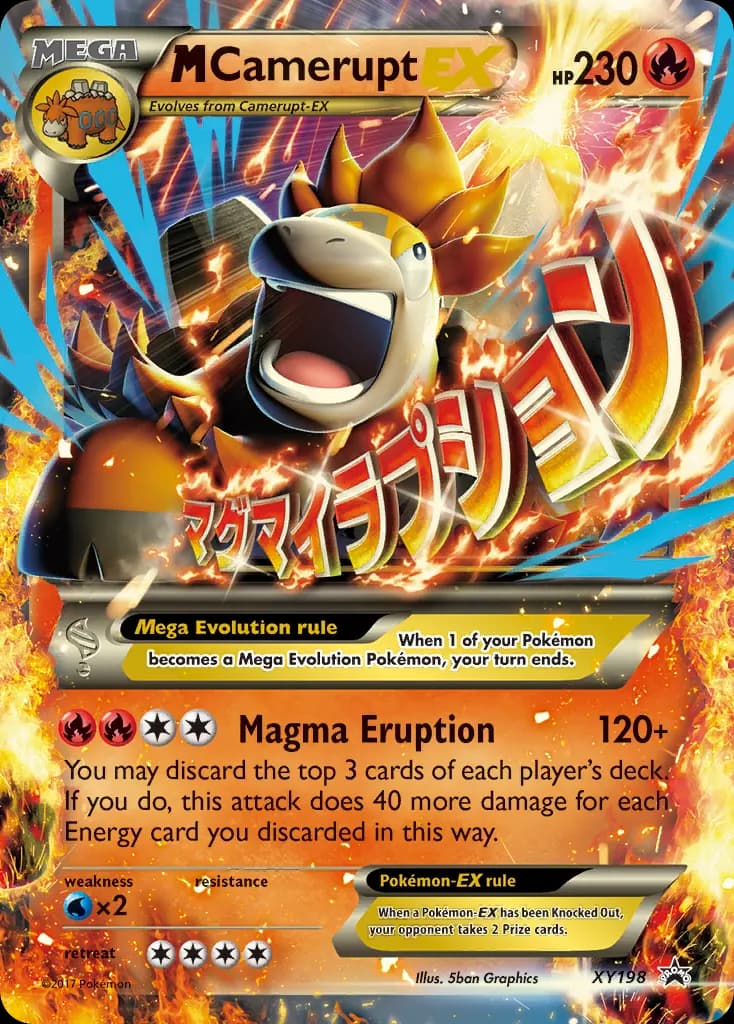 M Camerupt-EX — XY Black Star Promos XY198 Pokémon card