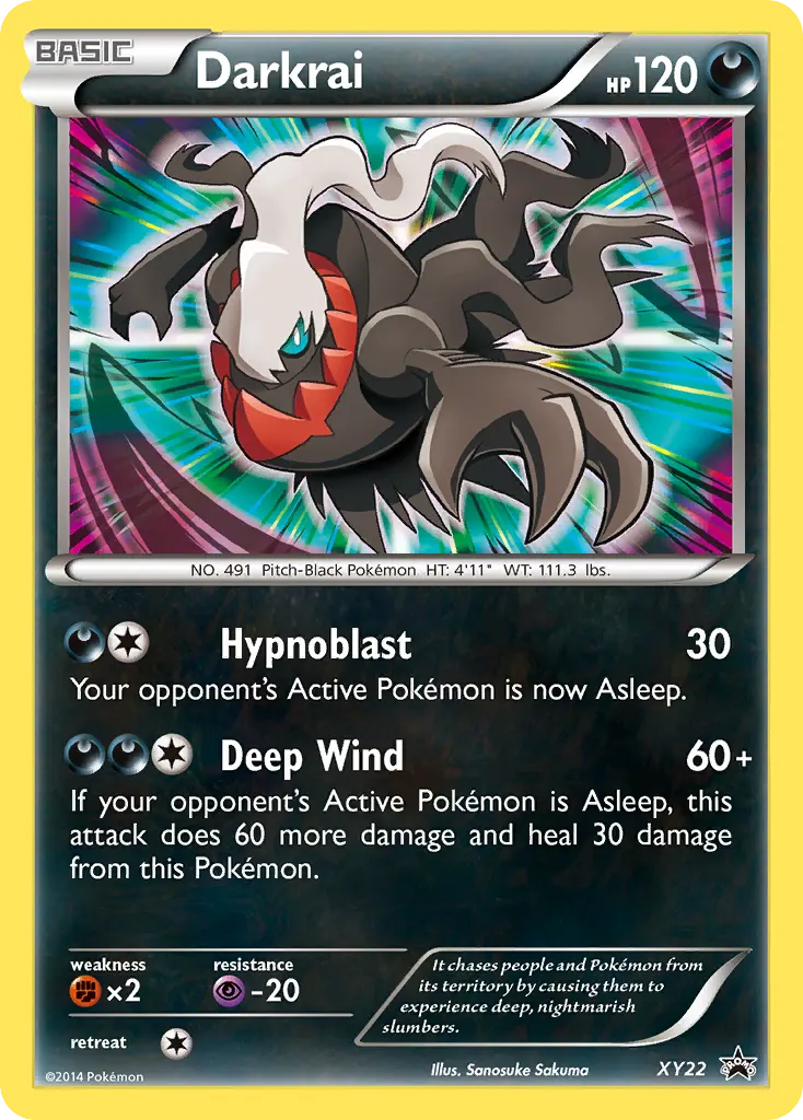 Darkrai — XY Black Star Promos XY22 Pokémon card