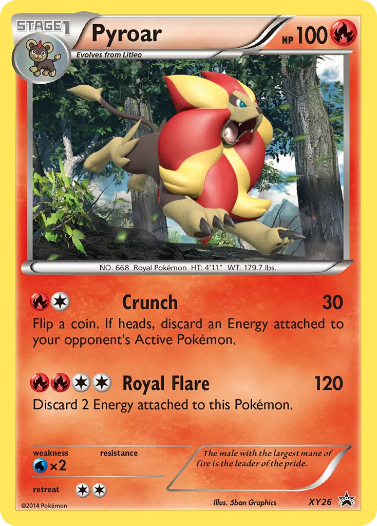 Pyroar — XY Black Star Promos XY26 Pokémon card