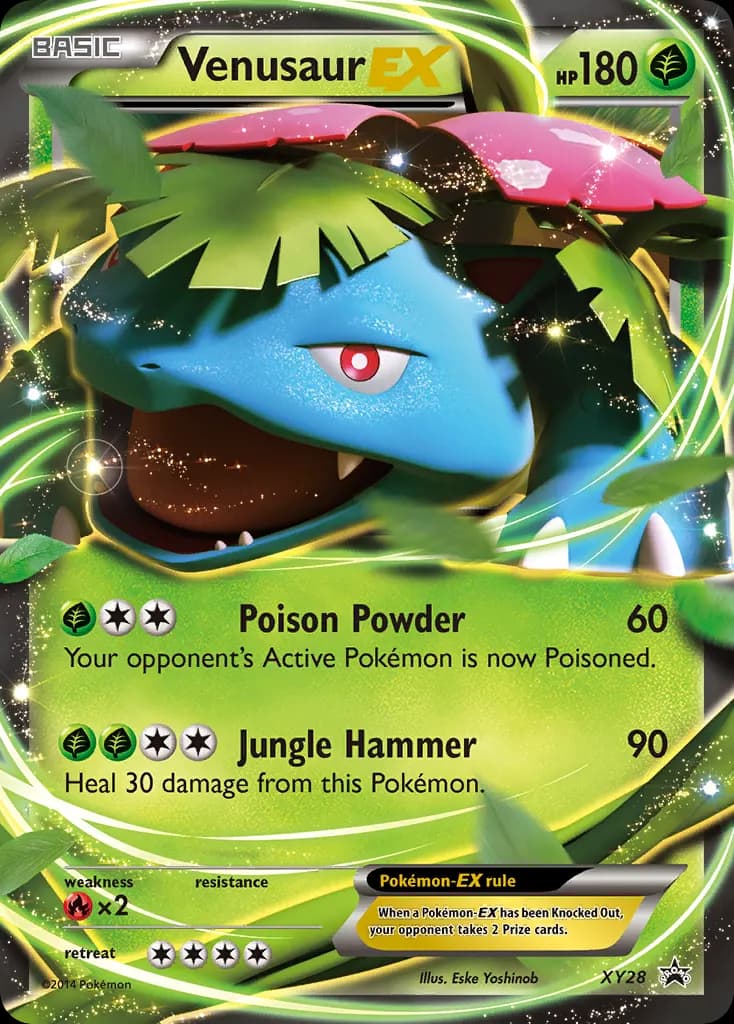 Venusaur-EX — XY Black Star Promos XY28 Pokémon card
