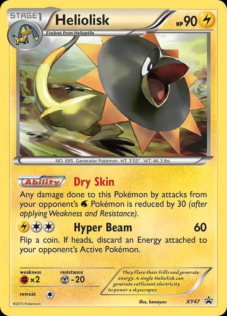 Heliolisk — XY Black Star Promos XY47 Pokémon card