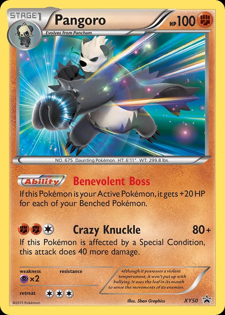 Pangoro — XY Black Star Promos XY50 Pokémon card