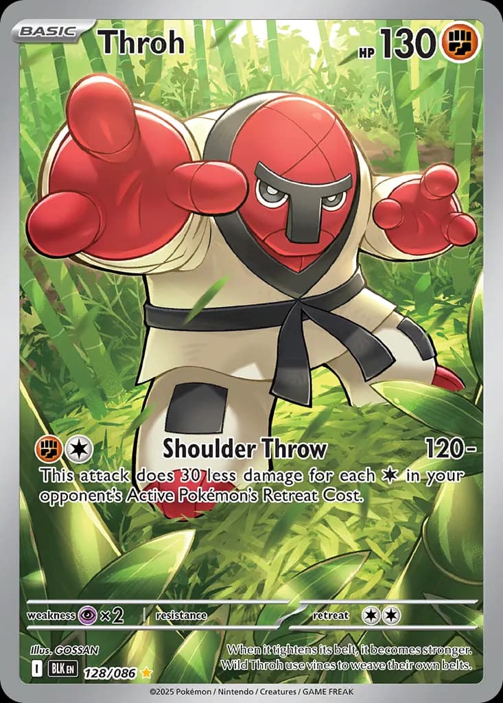Throh — Black Bolt 128 Pokémon card