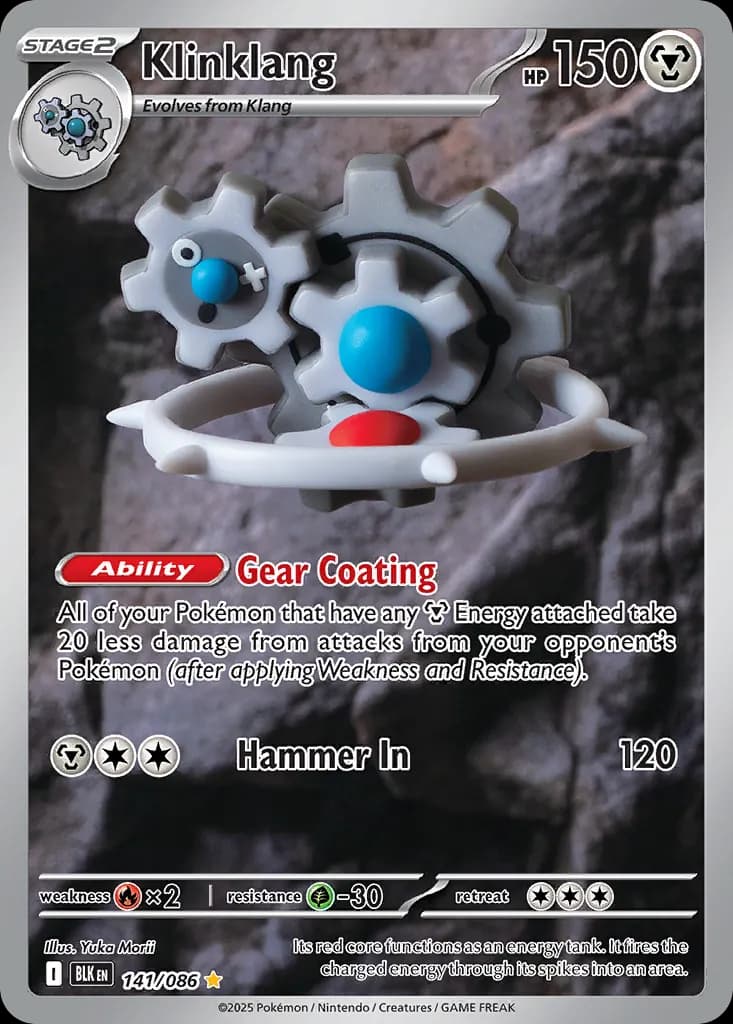 Klinklang — Black Bolt 141 Pokémon card