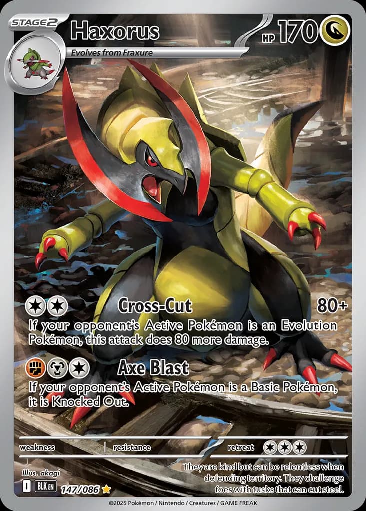 Haxorus — Black Bolt 147 Pokémon card
