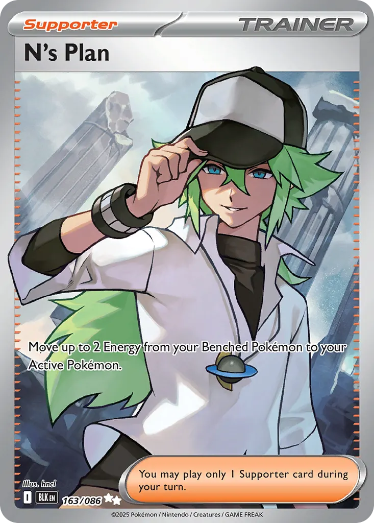N's Plan — Black Bolt 163 Pokémon card