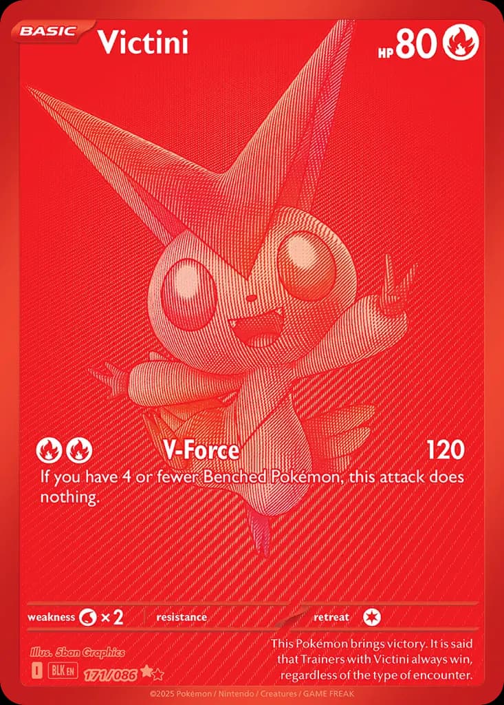 Victini — Black Bolt 171 Pokémon card