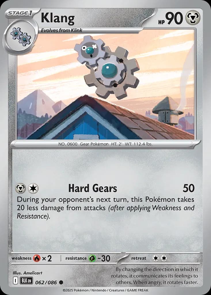 Klang — Black Bolt 62 Pokémon card