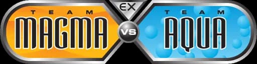 Team Magma vs Team Aqua set logo